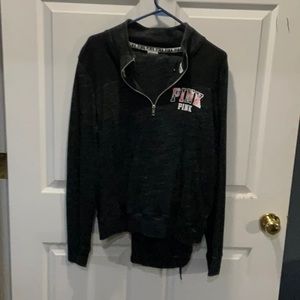 Pink by Victoria secret 3/4 zippered sweatshirt